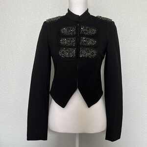 Inc. Long Sleeve Top with black Beading